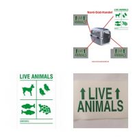 Aufkleber-Satz-Live Animals (Lebende Tiere) für Flugboxen
